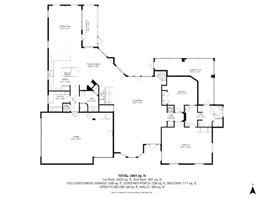 Stand-Alone 2D Floor Plan — Miami Luxe Images example