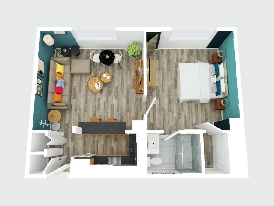 3D Floor Plan — Miami Luxe Images example